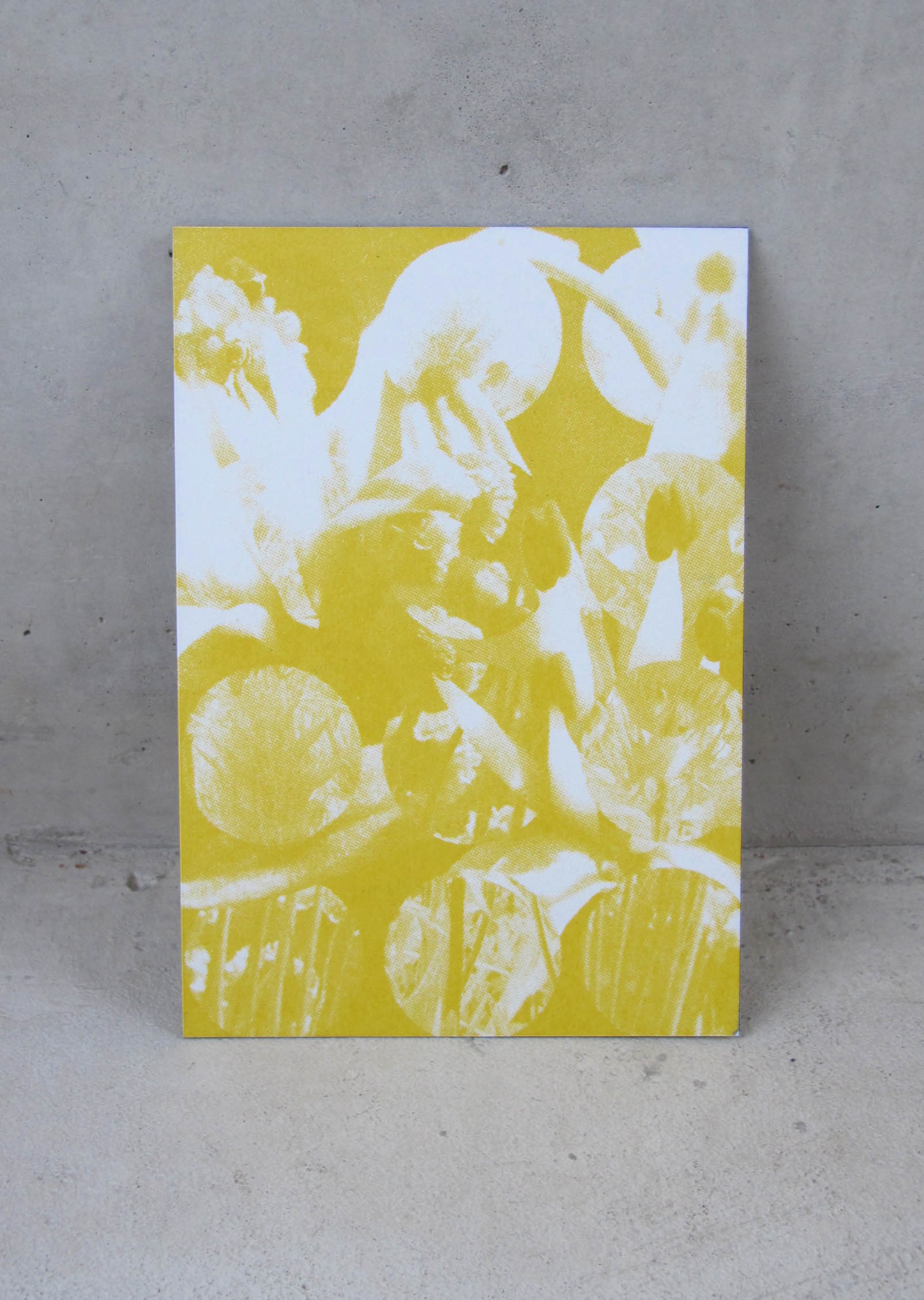 Screenprint wedding invitation, 2022